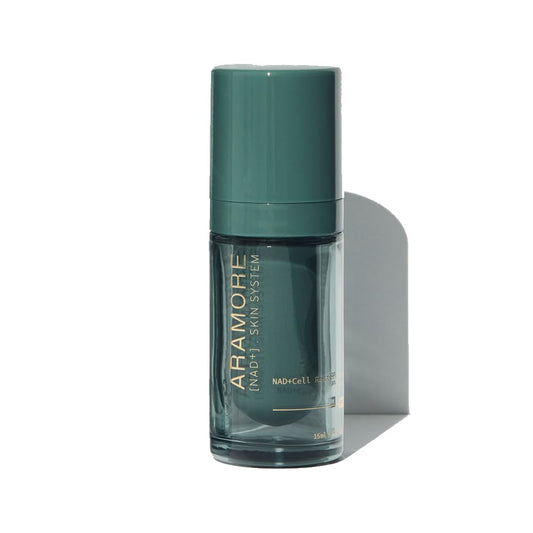 Aramore NAD+ Cell Restoration Cream with proprietary NAD+ precursor complex. Clinically Proven Results, Clean, Vegan, Hypoallergenic, Fragrance-Free (15ml)