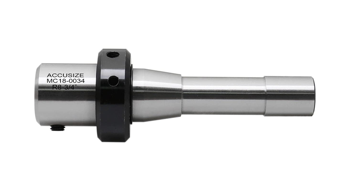 Accusize Industrial Tools Annular Cutter Arbor, R8 to 3/4'' Weldon Shank with Coolant System for Drill Use Annular Cutter on on Bridgeport Milling Machine, Mc18-0034