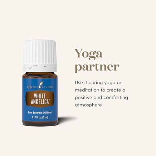 Young Living White Angelica 5ml | Aromatherapy Diffuser Essential Oil Blend | Sweet, Warm Aroma | Relaxation & Unwinding | Ideal for Skin | Perfect for Yoga or Meditation | Vegan-Friendly