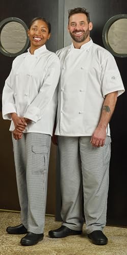 Mercer Culinary Unisex Adult Traditional Neck Chefs-jackets, White, Medium US