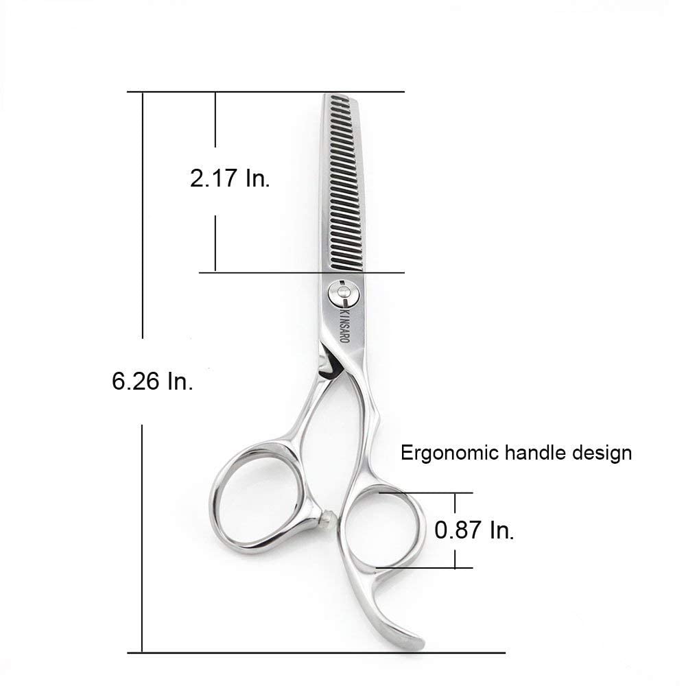 6 INCH Professional Hair Scissors Hair Cutting Scissors Hair Shears and 5.5 INCH Hair Thinning Scissors Barber Scissors JP Steel Kinsaro