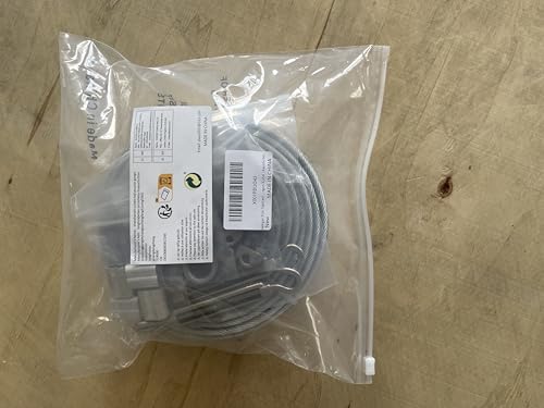 hannger 3/16" Wire Rope Kit, 100 Ft PVC Coated Steel Cable w/ 7×7 Strand Core, Stainless Steel Turnbuckle Wire Tensioner Kit for Decking Stair Railing, Shade Sail, String Light Hanging, Clothes Line