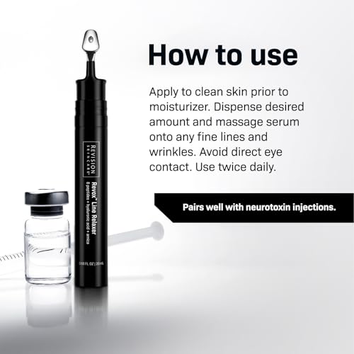 Revision Skincare Revox™ Line Relaxer, Targeted Under Eye Serum with Hyaluronic Acid, Improves Fine Lines and Wrinkles, 0.25 oz