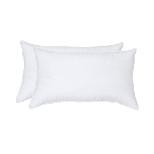 ANT-HOME 14"x24" Pillow Inserts Soft Feather Pillow Set of 2 Indoor Decorative Sofa Down Pillows Bed Pillows Couch Pillow
