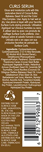 Surface Hair Curls Serum, Repair And Protect While Maintaining Moisture And Shine, 1.7 Fl. Oz.
