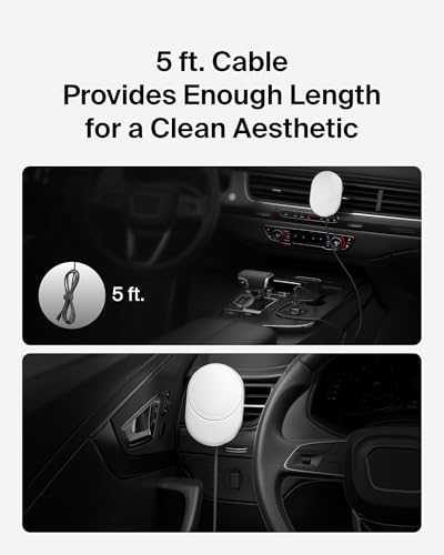 Belkin Wireless Car Charger 15W - MagSafe-Compatible Magnetic iPhone Charger - Qi2-Certified Wireless Charger, Magnetic Car Vent Phone Mount for iPhone 16, iPhone 15, iPhone 14, 13, & 12 Series - Grey