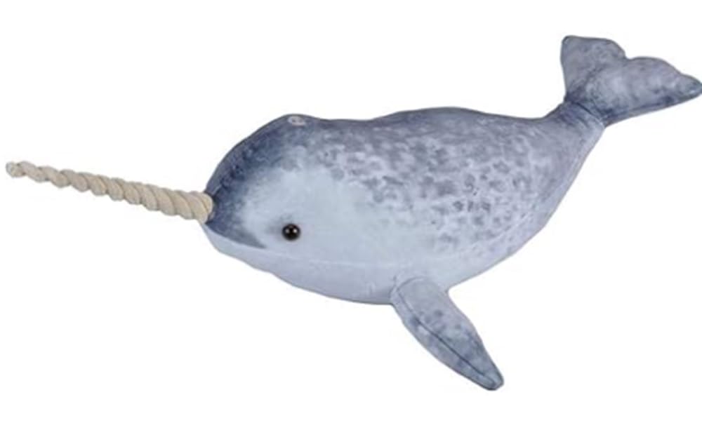 Wild Republic Narwhal Plush, Stuffed Animal, Plush Toy, Gifts for Kids, Living Ocean 25"