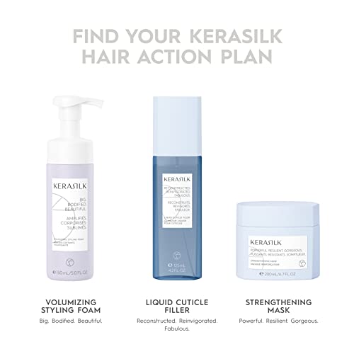 KERASILK Multi-Purpose Hairspray | Creates Long-Lasting Touchable Hold | Finishes & Locks in Hairstyles | Quick Drying | With Heat Protection & Humidity Protection | 300ml