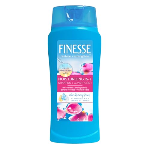 FINESSE Moisturizing 2 In 1 Shampoo, 24 Ounce (Pack of 6)