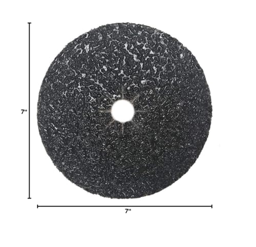 Mercer Industries 408016 Silicon Carbide Cloth Floor Sanding Edger Discs, 7" x 7/8" Hole, Grit 16X (50 pack)