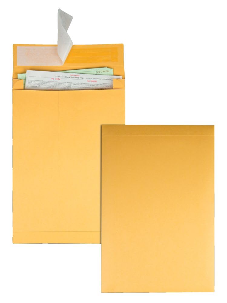 Quality Park Expansion Envelopes, Plain, 40 lbs., 10 x 13 x 2 Inches, 25 per Pack, Kraft (93336), Light Brown