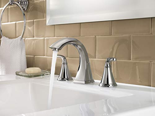 Pfister Pasadena Bathroom Sink Faucet, 8-Inch Widespread, 2-Handle, 3-Hole, Polished Chrome Finish, LF049PDCC