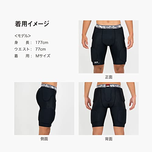 McDavid Compression Padded Shorts with HEX Pads. Hip, Tailbone, Thigh Padding. Girdle Tights for Men and Women. Football, Lacrosse, Hockey, Basketball Snowboarding
