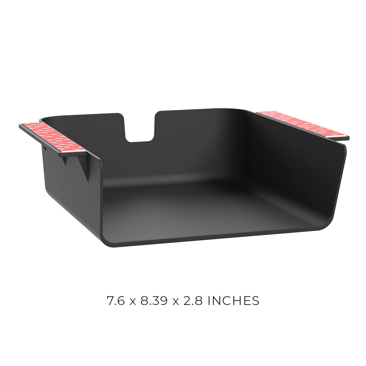HumanCentric Under Desk Storage Shelf, Drawer Organizer for Office, Workstations, Tables, Sit Stand Desks, Gaming Setups, Mountable Storage Tray, Cable Management, Screw or Stick On, 2 Pack