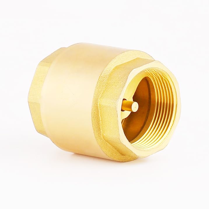 MYWERO 3" One Check Valve, Female Threaded Vertical Check Valve Brass Check Valve for Water Backflow Prevention for oil, Gas-Air Check Valve, Sewage Pump, etc DN80