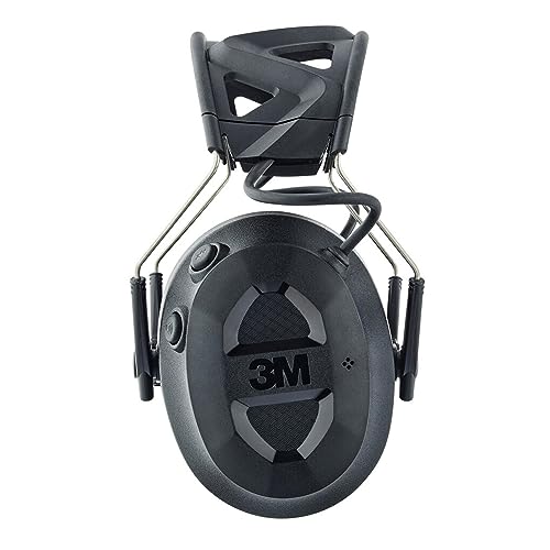 3M Pro-Protect + Gel Cushions Electronic Hearing Protector, Noise Reduction Rating (NRR) 26 dB, Bluetooth Ear Muffs, High-Fidelity Speakers & Integrated Microphone, Premium Gel Cushions (90545-SIOC)
