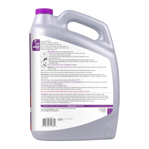 Rejuvenate All Floors Restorer and Polish Fills in Scratches Protects & Restores Shine No Sanding Required