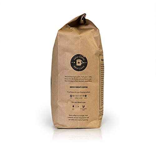 5lb Fair Trade Organic Certified Guatemalan Medium Roast Ground Coffee, 100% Arabica Specialty Coffee, 80 ounces, 5 pounds, Bulk Coffee