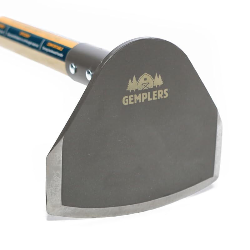 Gempler's 7" Field Hoe with Wood Handle for Weeding and Cultivating, Steel Gardening Tool