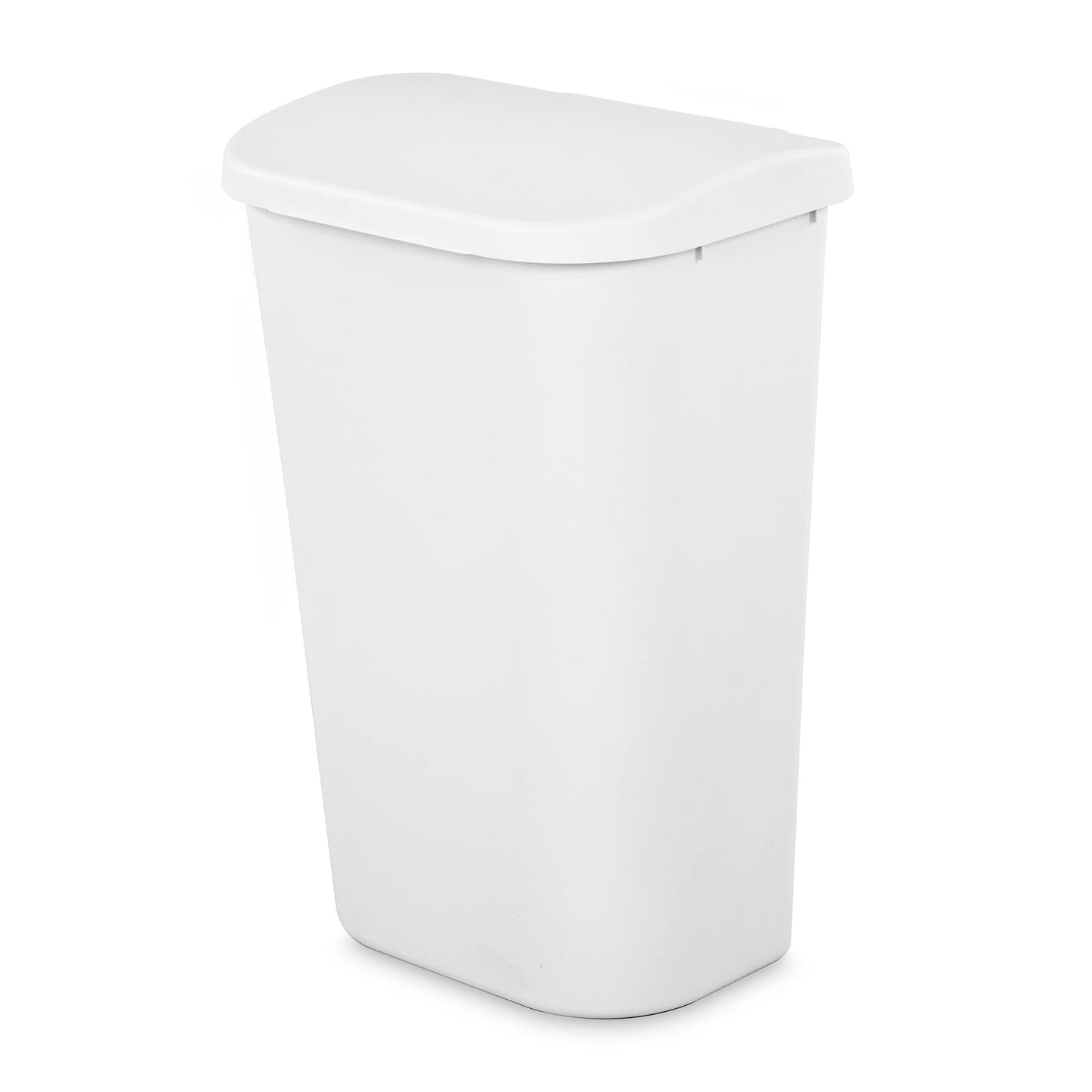 Sterilite 10758006 11.3 gal Lift Top Wastebasket White