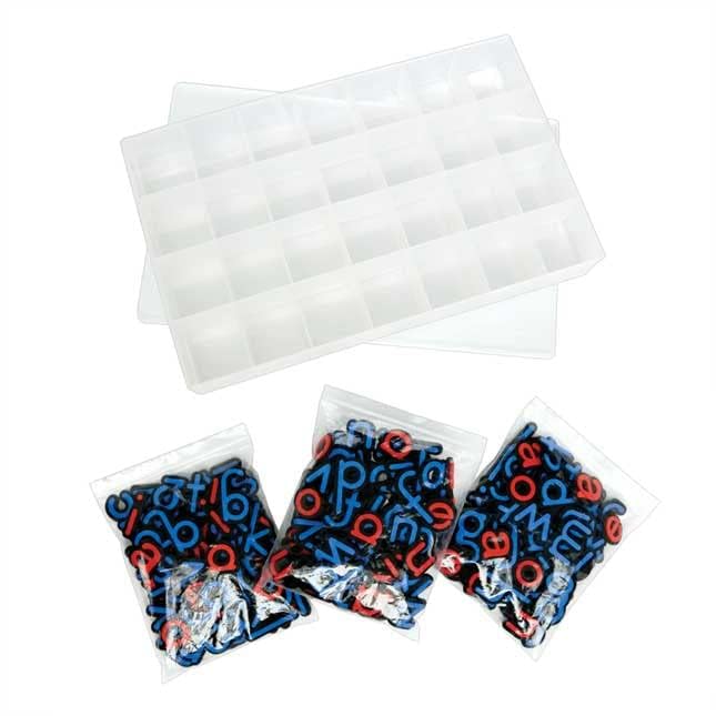 Really Good Stuff EZread Soft Touch Expanded Magnetic Letters and Storage Case