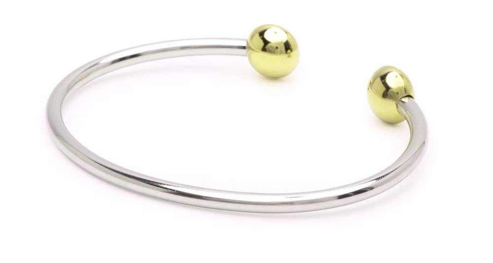QRAY Combo Standard Steel Golf Athletic Bracelet Men Women C-Shaped Health Wellness Bracelet (Large: 7.75"~8.5")