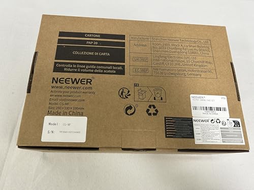 NEEWER Camera Video Cage Film Movie Making Kit, Aluminum Alloy with Top Handle, Dual Hand Grip, Two 15mm Rods, Compatible with Canon Sony Fujifilm Nikon DSLR Camera and Camcorder (Black + Blue)