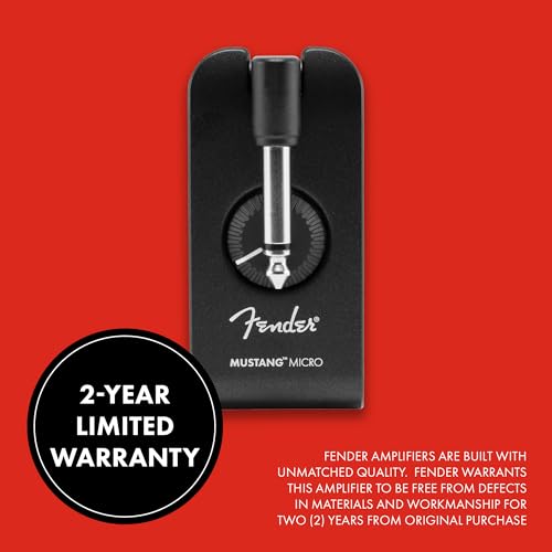 Fender Mustang Micro Headphone Amplifier, with 2-Year Warranty