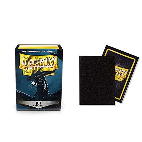 10 Packs Dragon Shield Matte Jet Standard Size 100 ct Card Sleeves Display Case