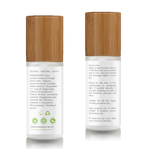 SuperSupple Prebiotic Face Moisturizer with Polyglutamic Acid and Ceramide NP Facial Moisturizer for Women | Skin Care Face Lotion for Deep Hydration, Barrier Repair, Oily & Dry Skin Moisture (60ml)