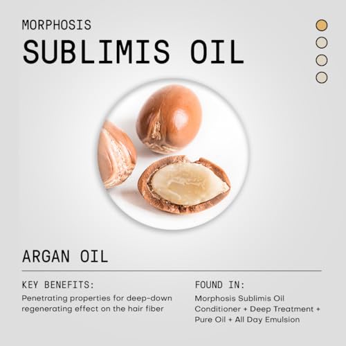 FRAMESI Morphosis Sublimis Pure Hair Oil 3.4 fl oz, Moisturizes and Revitalizes Hair, Natural Ingredients, Color Safe
