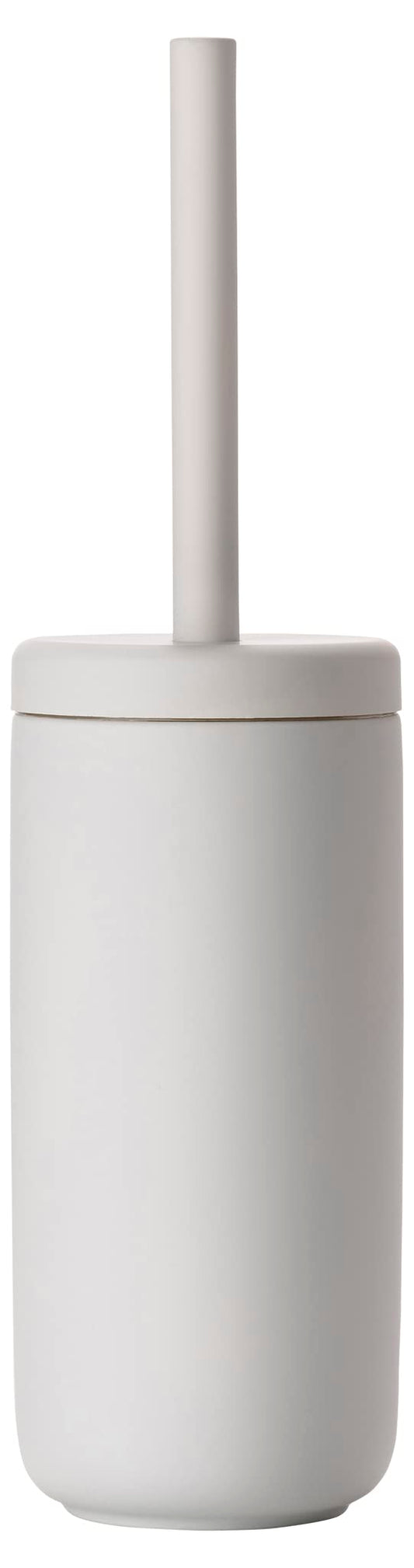 Zone Denmark Nova One Ceramic Toilet Long Brush | with Brush Holder Soft Touch | Enhance Your Bathroom with a Chic and Practical Duo for Modern Style and Effortless Hygiene - Coating (Soft Grey)