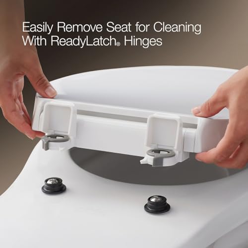 KOHLER RUTLEDGE® NIGHTLIGHT Elongated Toilet Seat, White, Grip-Tight Installation, Quiet Close Seat Prevents Slamming