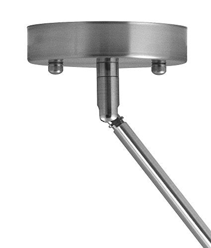 Linea di Liara Effimero Modern Brushed Nickel Pendant Light Fixtures Over Kitchen Island Sink Lighting Ceiling Hanging Farmhouse Mini Metal Industrial Pendant Lighting Small Frosted Glass Shade