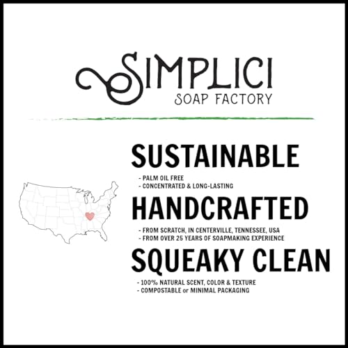 Simplici Activated Charcoal Natural Soap (smooth + for sensitive skin) 6 Bar Value Bag. Palm Free.