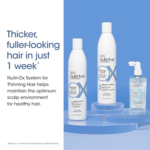 NUTRI-OX Fortifying Conditioner Normal for Thinning Hair | Thicker, Fuller-Looking Hair | Clinically & Dermatologically Tested | Peppermint | Color-Safe | 33.8 Fl Oz