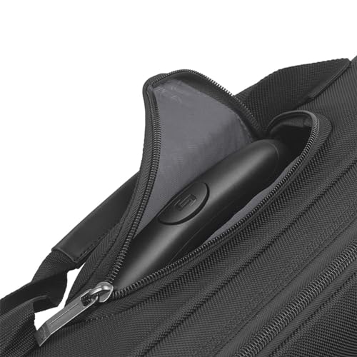 Solo New York Bryant Rolling Laptop Bag with Wheels,Fits Up to 17.3-Inch Laptop,Travel Friendly Wheeled Briefcase for Women and Men with Telescoping Handle, Black, 14" x 16.8" x 5" (PT136-4)