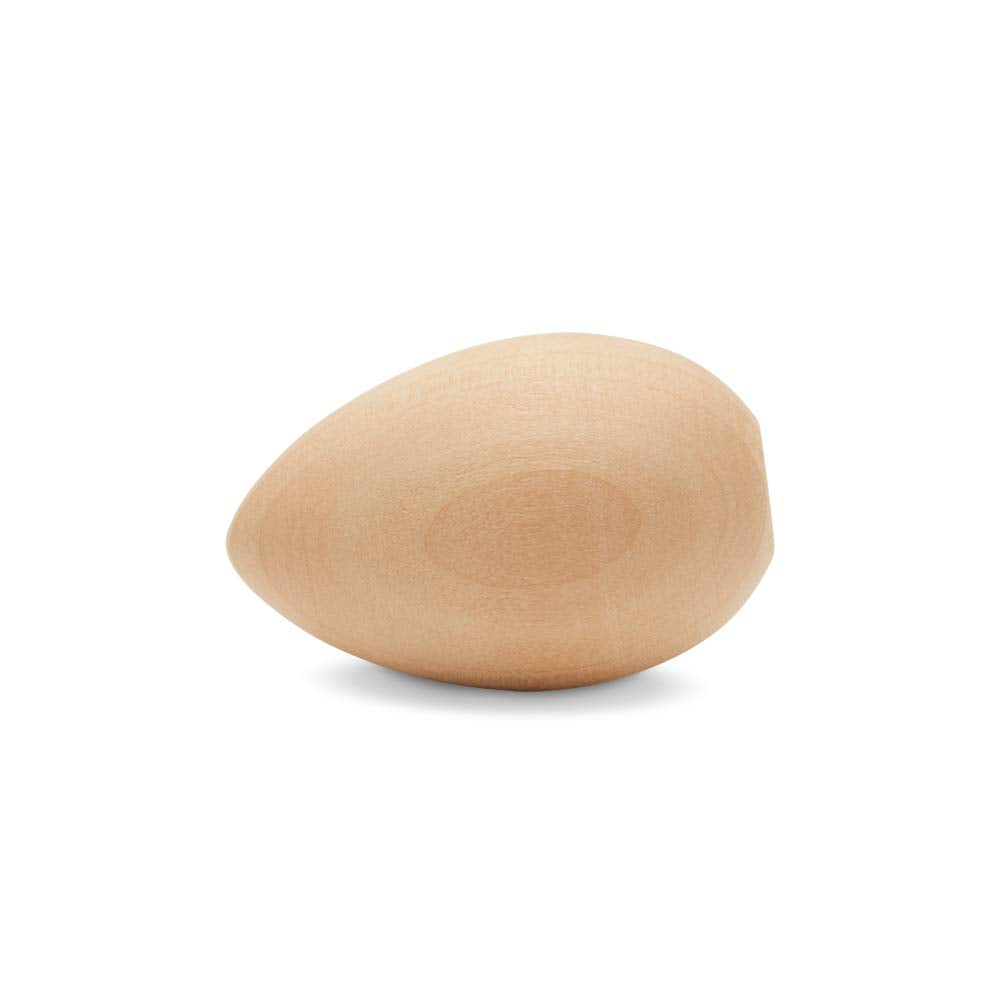 50 Smooth Standable Wooden Easter Eggs to Paint, Quality Small Wooden Eggs for Crafts, Wooden Easter Eggs Paint 2 in, by Woodpeckers
