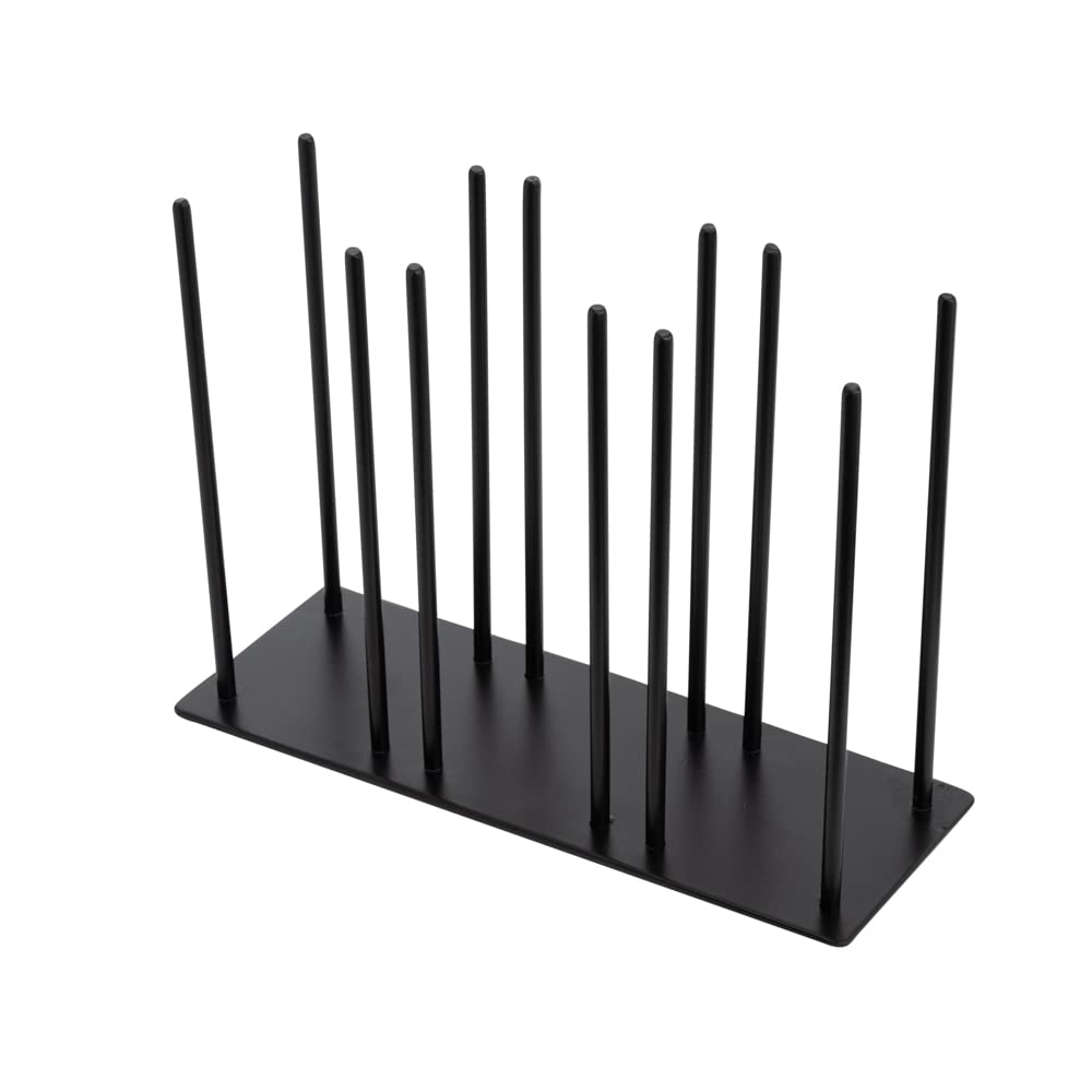 Restaurantware-Chef 101 8.25 x 3 x 6 Cup And Lid Organizer, 1 3-Section Cup And Lid Holder - Horizontal Design, Compact, Black Iron Dispenser, For Countertops And Storage