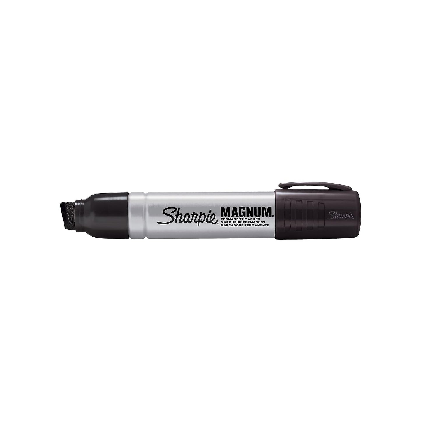 Sharpie Magnum Permanent Markers, Oversized Chisel Tip, Black, 12 Count - Office, Home, Teacher Supplies, Great for Poster Boards