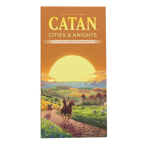 CATAN Cities & Knights 5-6 Player Board Game Extension (6th Edition) Add More Players, Strategy Game for Kids & Adults, Ages 12+, 3-6 Players, 90-120 Minute Playtime, Made by Catan Studio