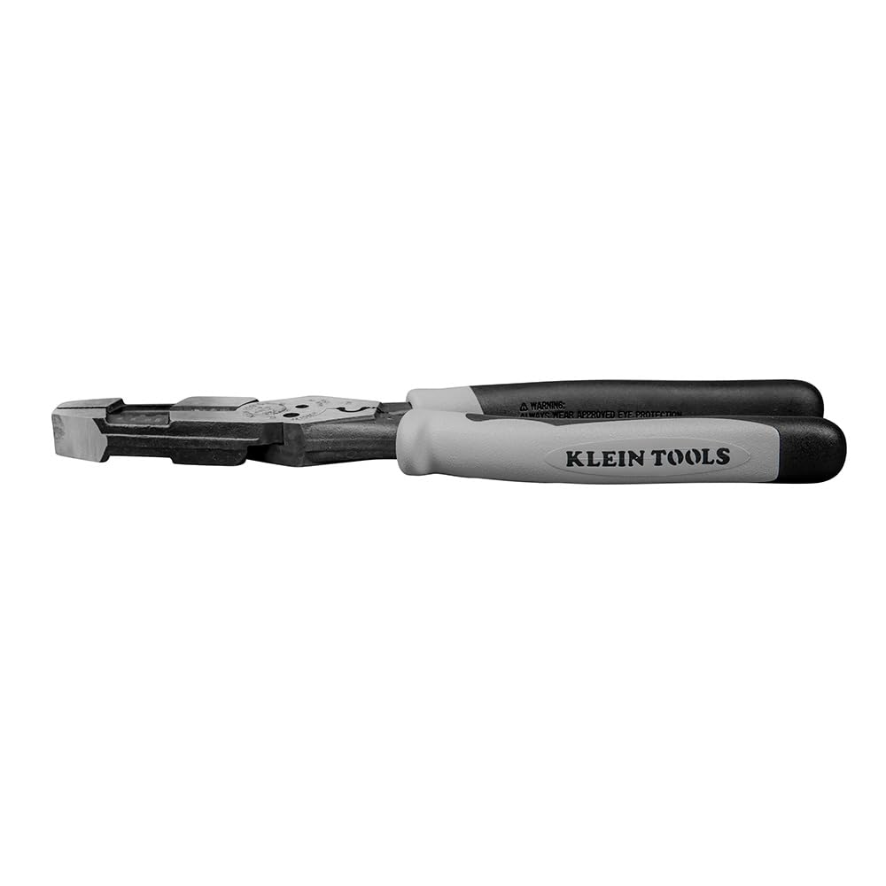Klein Tools J215-8CR Multitool Pliers, Made in USA, Hybrid Multi Purpose Tool / Crimper, Wire Stripper, Bolt Shearing, Wire Grabbing, Twisting, Looping