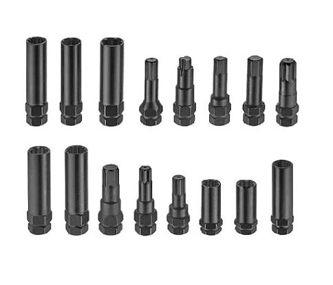 kauplus 16PCS Master Wheel Locking Lug Key Set, Wheel Lock Removal Kit