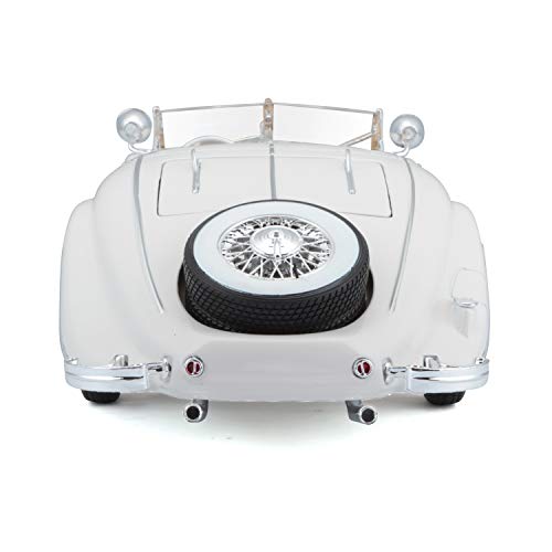 Maisto Plastic 1:18 Scale 1936 M-B 500 K Type Specialroadster Diecast Vehicle , White