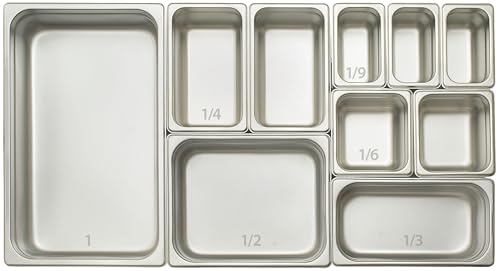 Winco Full Size Pan Perforated, 4-Inch, Medium