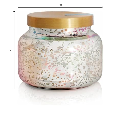 Capri Blue Mercury Iridescent Scented Candles for Home - Long Lasting Decorative Jar Luxury Candles - Gifts for Women & Men - Soy Wax Blend - Volcano (19 oz)