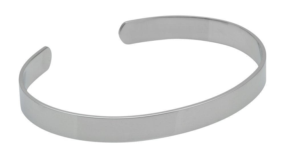 QRAY Lite Steel Golf Athletic Bracelet Men Women C-Shaped Health Wellness Bracelet (Large: 7.75"~8.5")