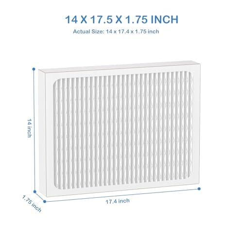 14 x 17.5 x1.75 MERV 13 Replacement Dehumidifier Filter Compatible with Honeywell DR90 & DR120 Dehumidifiers (50070171-002) 4 Pack