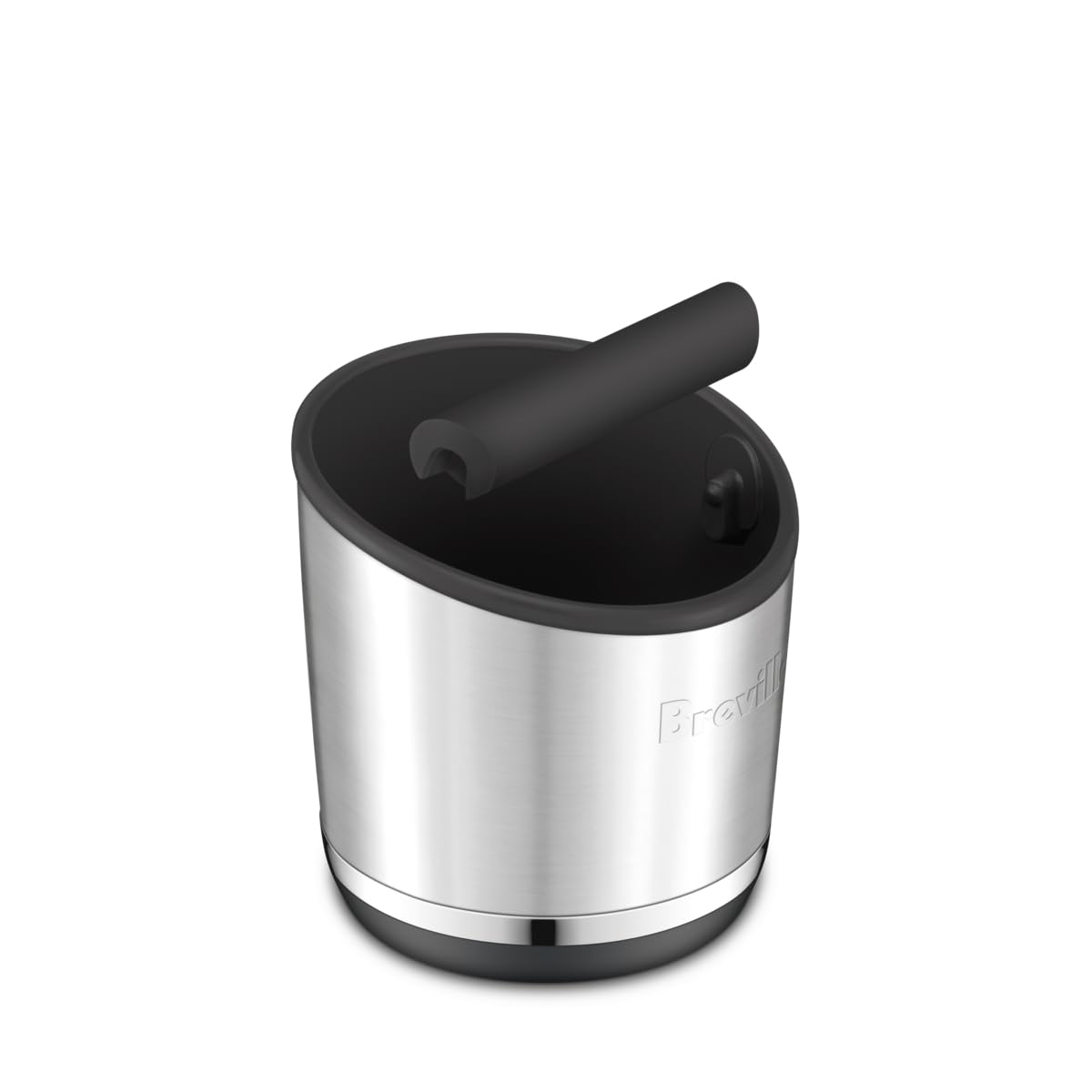 Breville BEA502BSS Knock Box 20 Espresso Machine Accessory, 20 Puck Capacity, Brushed Stainless Steel