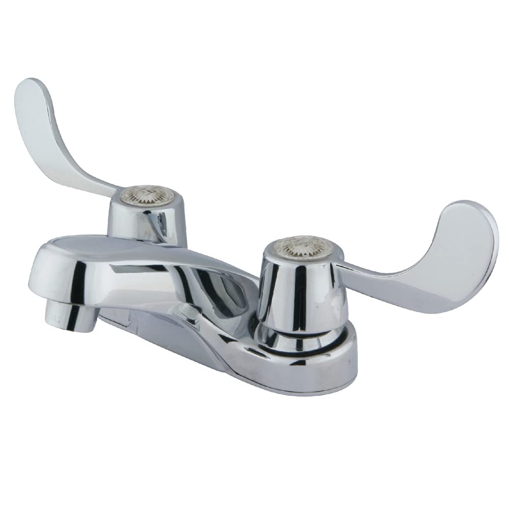 Kingston Brass GKB181LP Vista 4" Centerset Bathroom Faucet, No Pop-Up, Polished Chrome